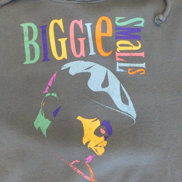 Biggie Smalls The Notorious BIG Green Medium/Large Hoodie - Picture 2 of 3